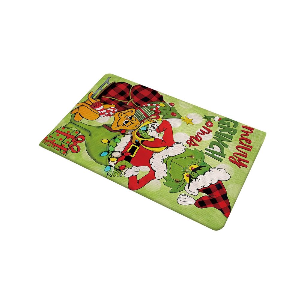 Christmas Themed Carpet Non- Door Entrance Mat Absorbent Bathroom Entrance Floor Mat