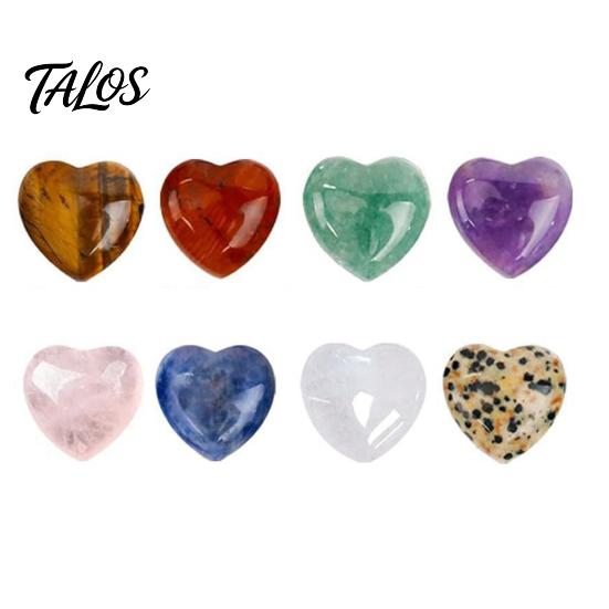 Polished Gemstone Pocket Gem Heart Valentine's Day Gift Rocks Crystal Shaped Keepsake for Kids Classroom Exchange Party Favors Shape