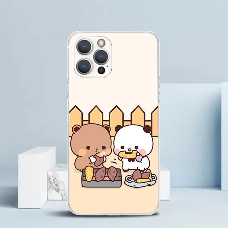 Bubu Dudu Cartoon Cute Soft Cover for iPhone 16 17 Air 15 14 Pro Max 16E Phone Case 13 Mini 12 11 7 SE 8 Print Pattern Fit Cases