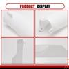 A28G-1Pair Motorcycle Front Fork Guard Cover Protectors Guards Plastic White Fit For Honda Crf250 Crf450 2004-2012