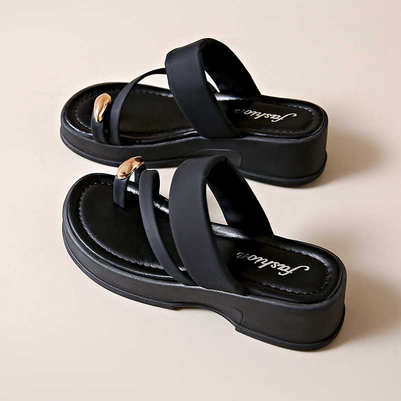 Fashion Summer Round Toe Slippers Set Women's Sandals 44 Size Shoes Fashion Trainers Sneakers Sports Basctt 2025outdoor Play