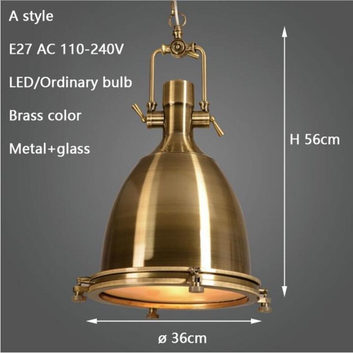 3 style Loft retro Industrial hanging Hardware metals pendant lamp vintage E27 LED lights Kitchen