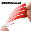 5/10pcs Car Hood Reflective Sticker Strip Waterproof Front Hood Grill Decals Car Exterior Decoration Reflective Stickers