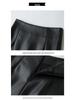 2026 Autumn/Winter Women's High Waist Genuine Lambskin Leather Skirt - Slimming, Hip-Hugging, and Sexy.