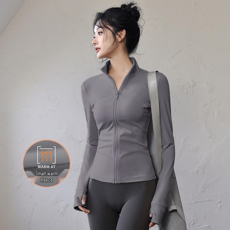 

Жіноча швидковисихаюча куртка Lulu для йоги, пілатесу, фітнесу та бігу - Спортивний топ з довгим рукавом XXL