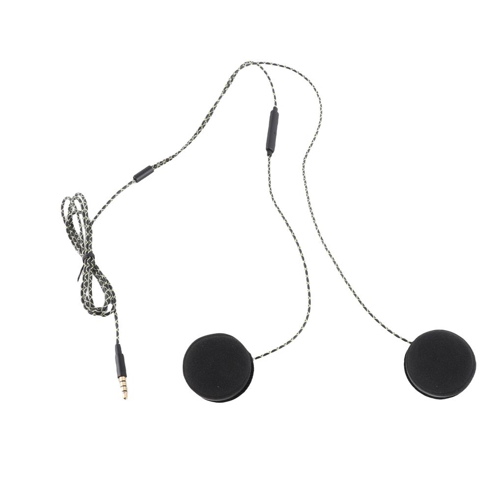 Kabelgebundene Kopfhörer Motorrad Gegensprechanlage Helm Hochwertiges 3,5-mm-Musik-Headset Freihändig mit HD-Mikrofon für
