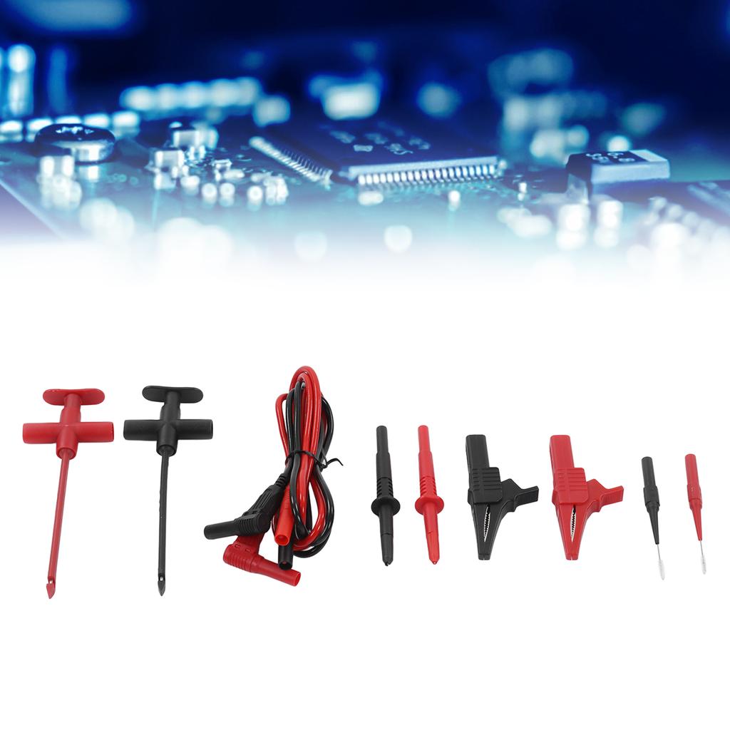 Digital Multi Meter Clamp Tester Banana Plug Safe JT8001-1 Multimeter Test Leads Kit with 2 Insulation for Automotive