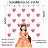 Cute Knot Door Curtain No Punching Partition Curtain For Bedroom Bay Window Room Divider Girl Heart Diy Home Decor