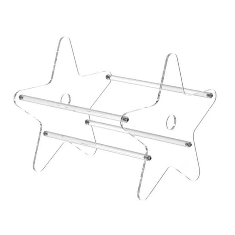 

Акриловая подставка-стойка для демонстрации CD-дисков и пластинок, держатель для альбомов, прозрачный виниловый, в форме пятиконечной звезды, кронштейн для домашнего хранения, настольный 2025 прозрачный