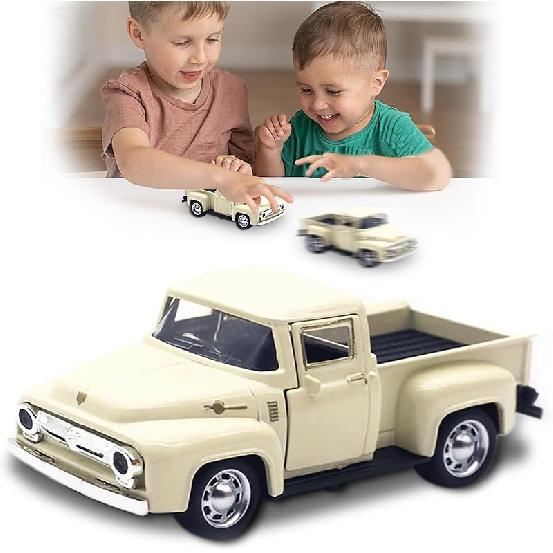 Little Blue Truck Toy for Toddlers 2 3 4 5 6 7 8 Year Old Boys Girls,1:32 Alloy Toddlers Car Toy Driveable,Car Door Can Open,Toy Trucks for Kids