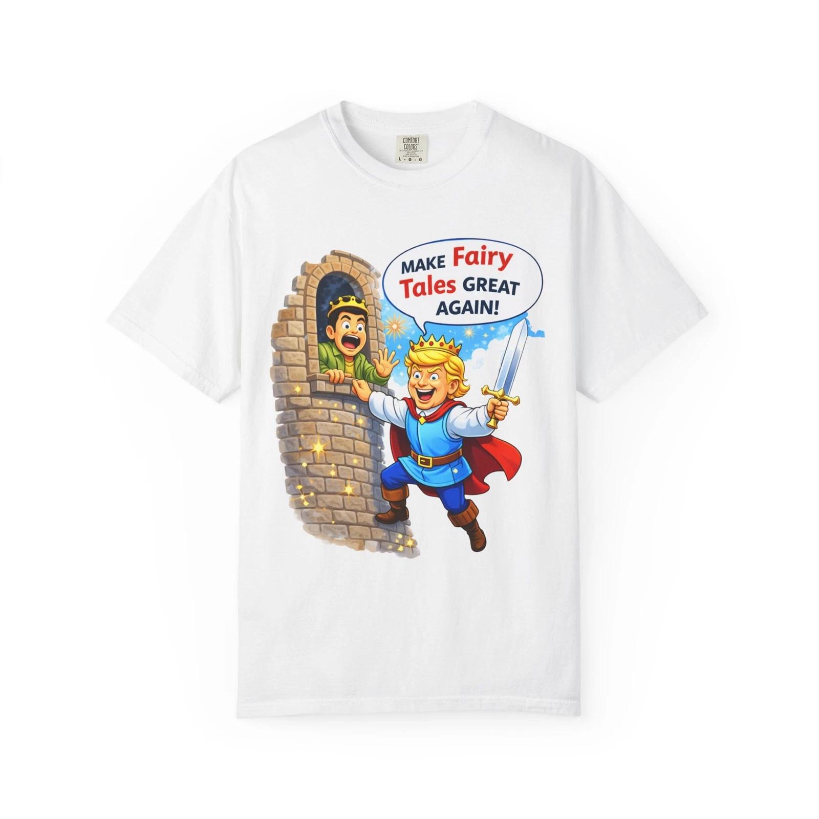 

Make Fairy Tales Great Again Prince Cartoon T-Shirt Cotton 4XL