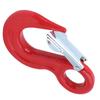 Red Alloy Steel Crane Hook 5000kg Load Capacity Safety Latch Hook  Industrial Rigging