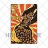 Letrero de Café Retro Decoración de Café Bar Placa Vintage Tienda de Bebidas Decorativo Pared Pub Club Póster 20x30cm
