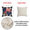 4pcs/Set Cross-Border US Independence Day Pillow Cover Letter Sofa Cushion Cushion Cover Household Goods Without Pillow Core