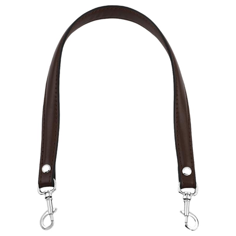 Fashionable Shoulder Strap Replacement for Shoulder Handbags with Golden Buckle Versatile Black PU Leather Belt