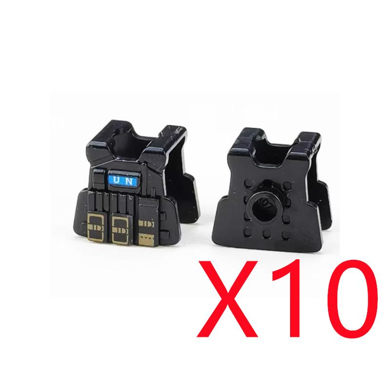MOC Military Modern Weapon Accessories Building Blocks Character Backpacks Helmets Vests Armors Night Vision Devices Bricks Toy