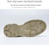 2025 Spring Men's Trendy Casual Outdoor Leather Work Boots - Fashionable British High-Top Design