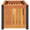Plant Pot 80x30x27.5 cm Solid Acacia Wood and Steel