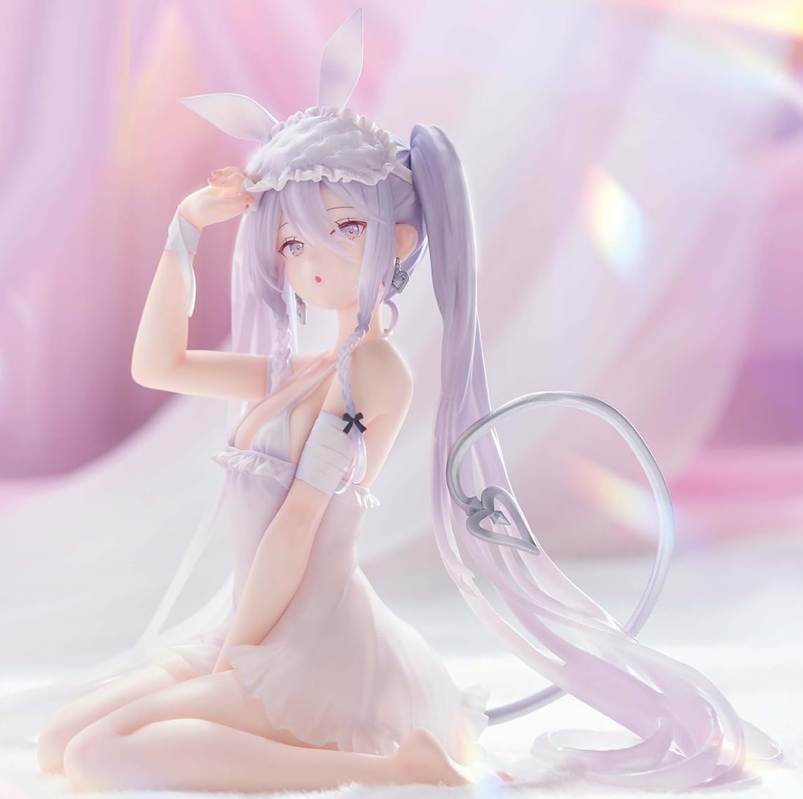 

Sugar Figure ESPRESTO Sleepy Bunny Sugar 13cm rurudo Approx. белый