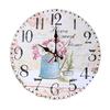 30cm Evropské Retro Kreativní Nástěnné Hodiny Obývací Pokoj Bar Hodiny Dřevěné Nástěnné Hodiny