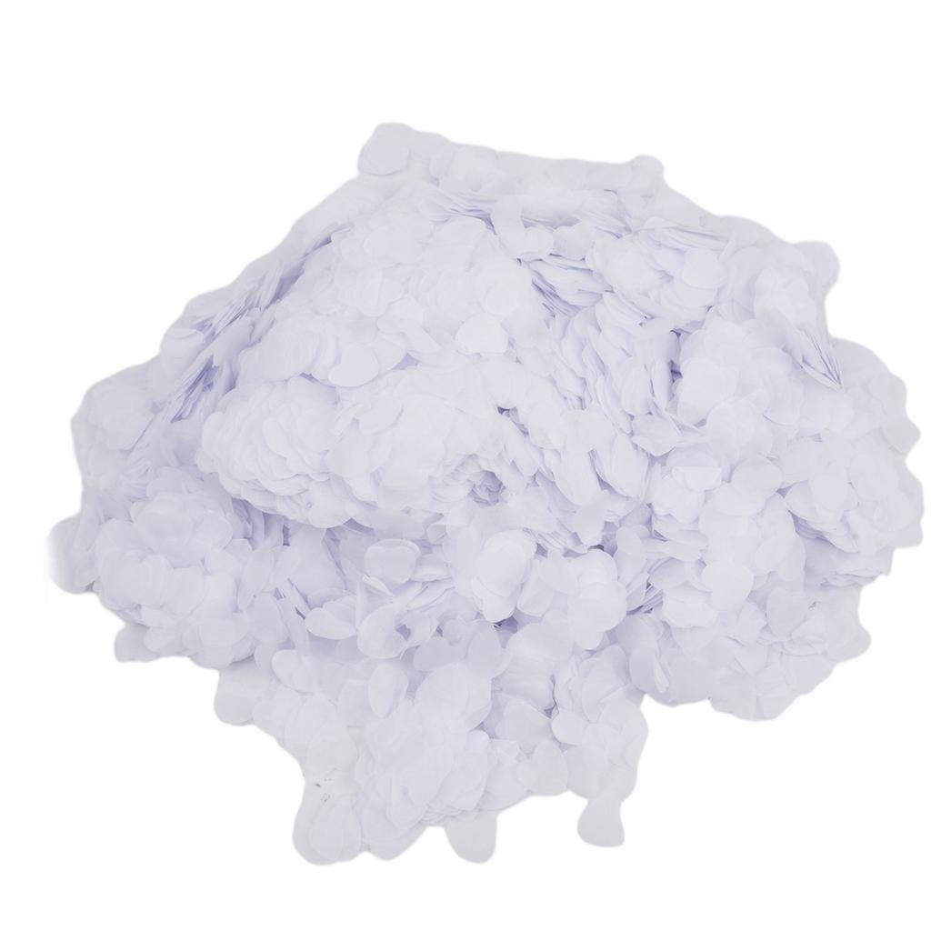 Paper Confetti Biodegradable Tissue Paper White 0.98 Inch 1.5cm