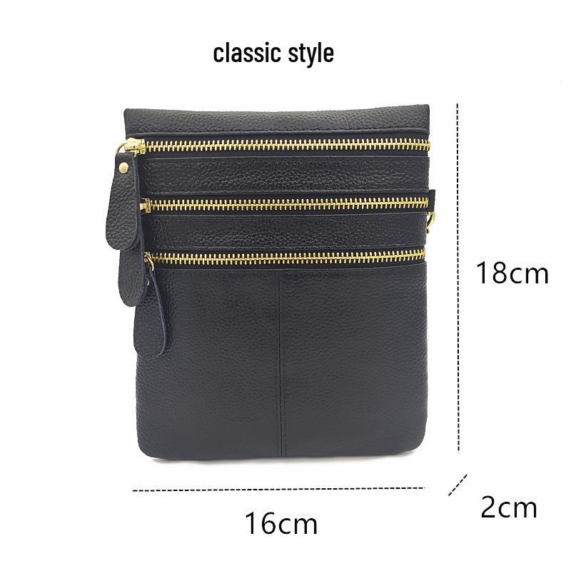 Trendy Women's Genuine Leather Crossbody Phone Bag - Versatile Single Shoulder Design
