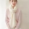 100% Pure Cashmere Women's Scarf - Fashionable, Warm, Comfortable, Solid Color Knit for Autumn/Winter