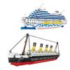 Lyx Havskryssning Byggstenar Stadsresor Ocean Liner Gör-det-själv-modell Montering Tegelstenar Barnleksaker Julklapp INGEN LÅDA