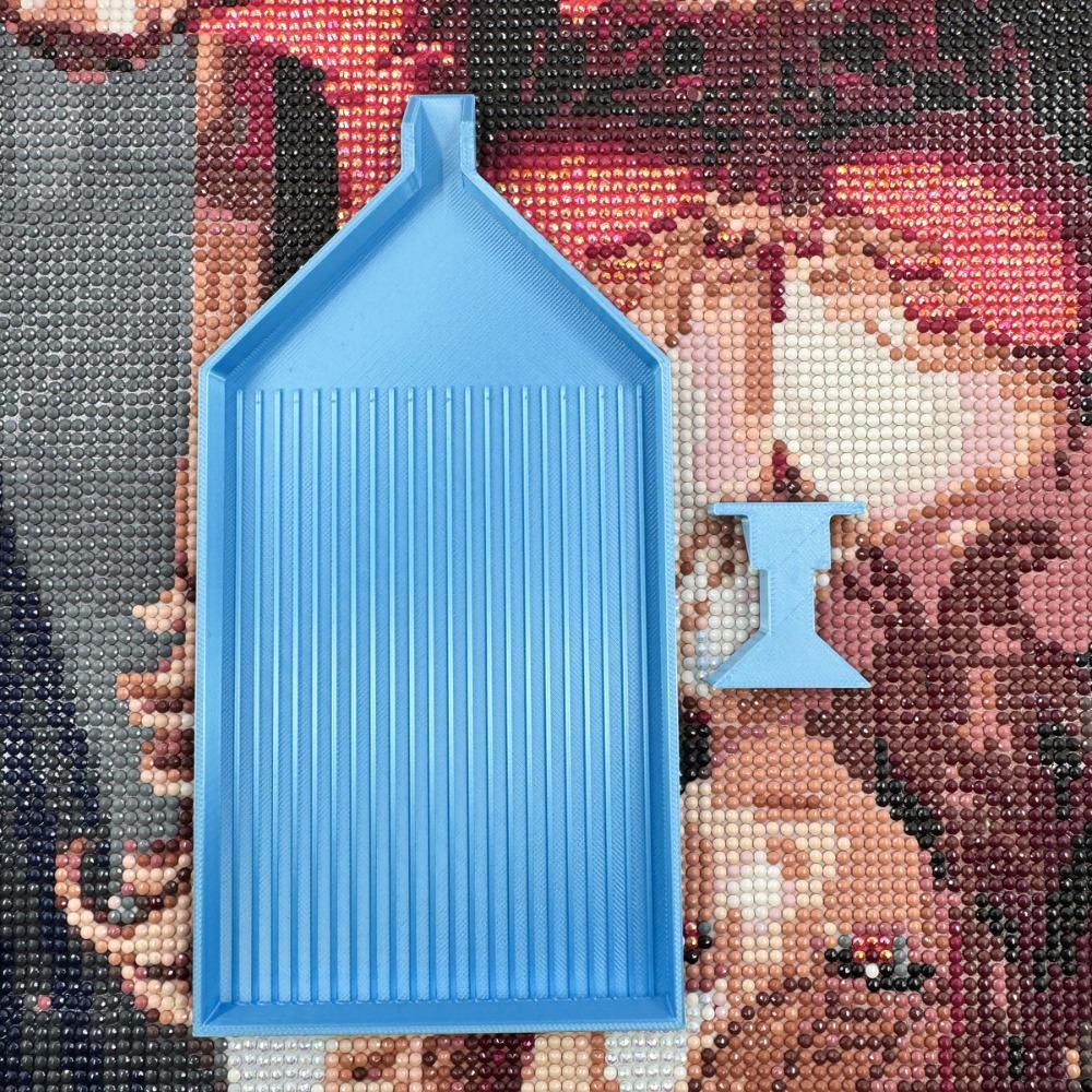 DIY Craft Large Diamond Painting Tray Embroidery Large Capacity Beads Sorting Storage Tray Beading Plates Plastic