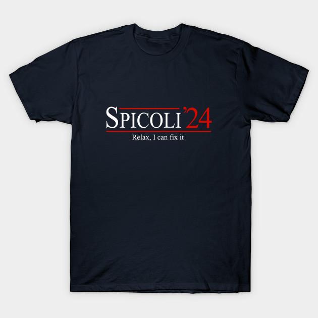 Men Black Print T-shirt Spicoli 2024 - Relax, I Can Fix It No-Cut Transfer Paper Print Cotton Tshirt M тёмно-синий