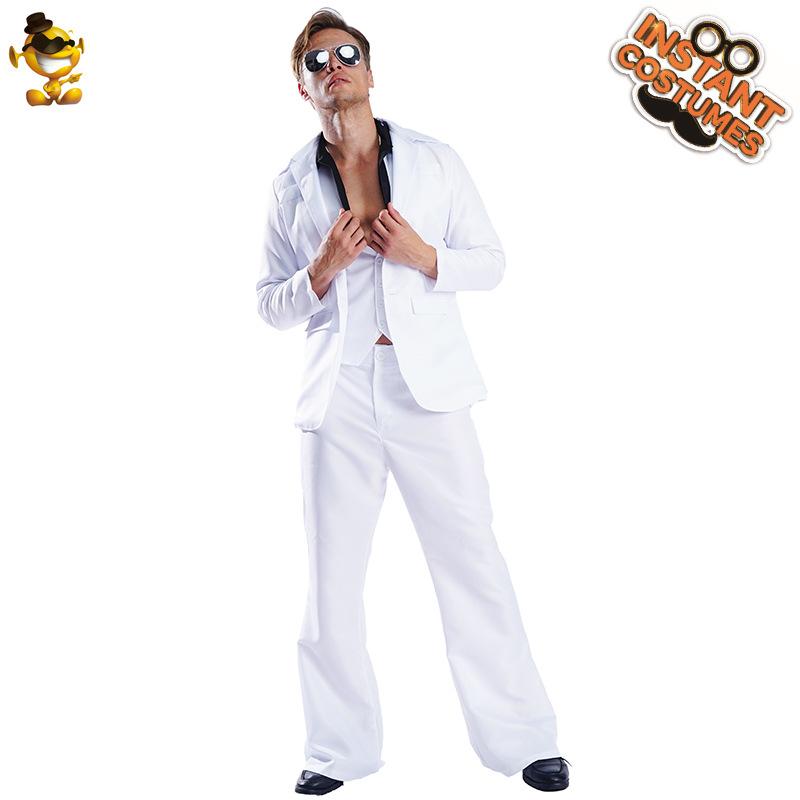 

Adult men s retro disco stage wear, acting costume cosplay costume cosplay costume One size fits all