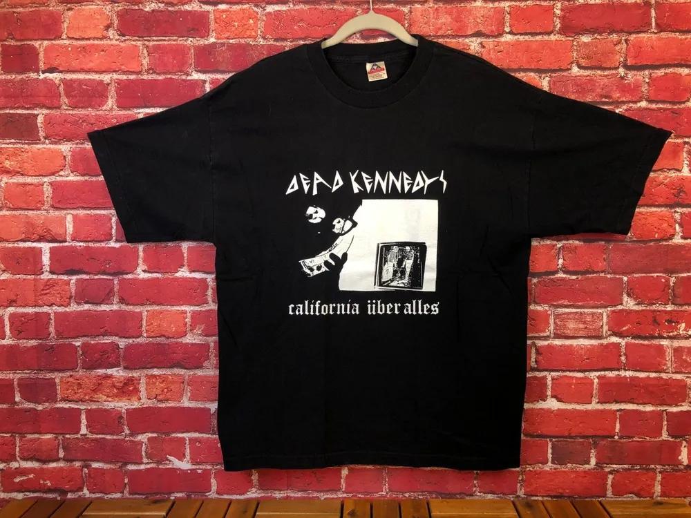 Unisex Short Sleeve Crew Neck Cotton T Shirt Dead Kennedys California Uber Alles M