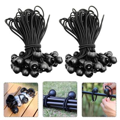 15/40/60Pcs Ball Bungee Cords Heavy Duty Outdoor Camping Tent Awning Canopy