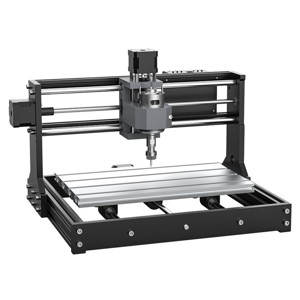 Gravator CNC 3 Axe Control GRBL Mașină de Gravat Control Manual Mașină de Sculptat Lemn 100‑240V Stecher UE