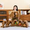 Large Capacity Capybara Plush Backpack Animal Cartoon Capybara Plush Bag  Female Lady Girl