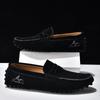 Zapatos de Conducir Clásicos Británicos de Cuero sin Cordones para Pareja, Tallas Grandes 35-49.
