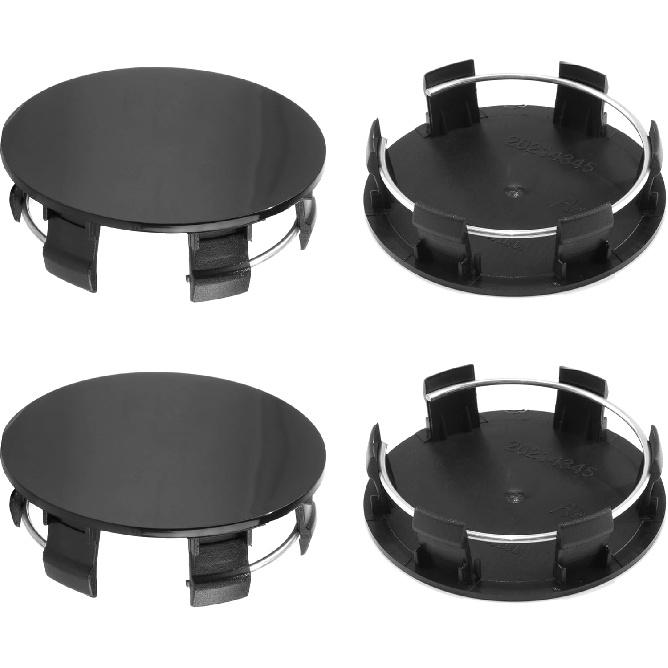 4Pcs Wheel Center Caps for Ford Mustang 2001-2014/F-150 2010-2014/Focus 2002-2004/2015 200 S Sedan Wheel Rim Outer 65mm(2.56in) Inner 59mm(2.32in)