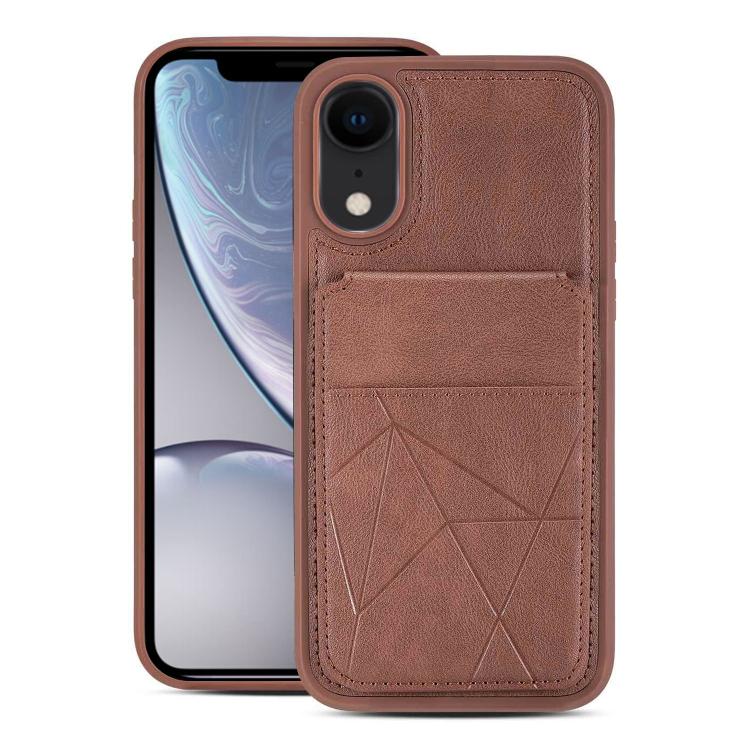 Multifunctional Vertical Flip Card Wallet Holder Vegan Leather Back Phone Case