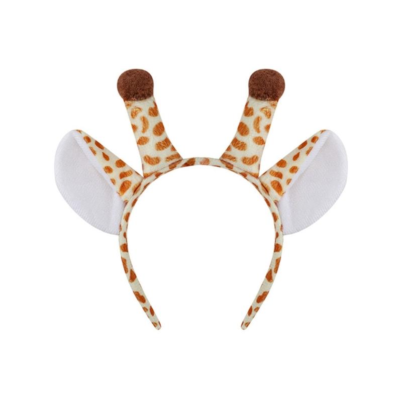 Костюмы животных Жираф Косплей Реквизит Повязка на голову Милые Аксессуары для костюмов Товары для вечеринок Карнавальный костюм для Хэллоуина Косплей