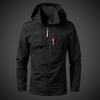 Spring and Autumn Thin Jacket Chest Breathable Port Can Be Removed Hooded Young and Middle-aged Large Size Breathable Men's Jacket
