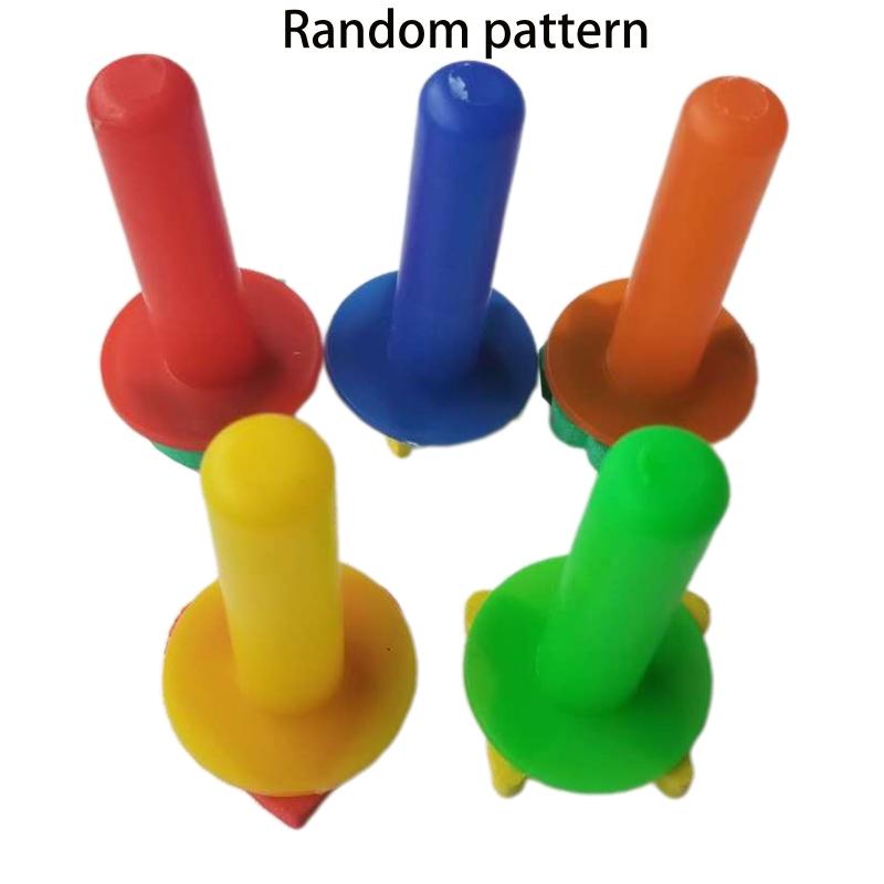 5pcs Creative Drawing Stamper Colorful Stamps Pre-cut DIY Coloring Toy with Portable Handle Interactive Painting Kit