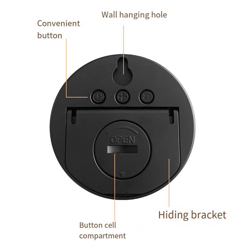 Multi-function Clock Indoor Temperature Humidity Clock Date Display Electronic Alarm Clock Home Wall Mounted Clock