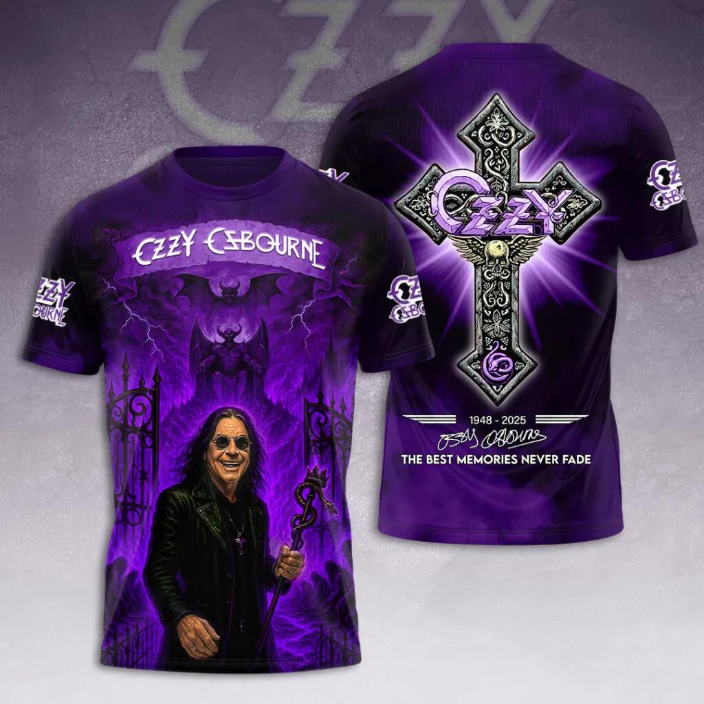 Rock Ozzy Osbourne Band 3d Print T-shirt Men Women Fashion Hip Hop Short Sleeve Oversized Sports O-Neck Men Tops Tees