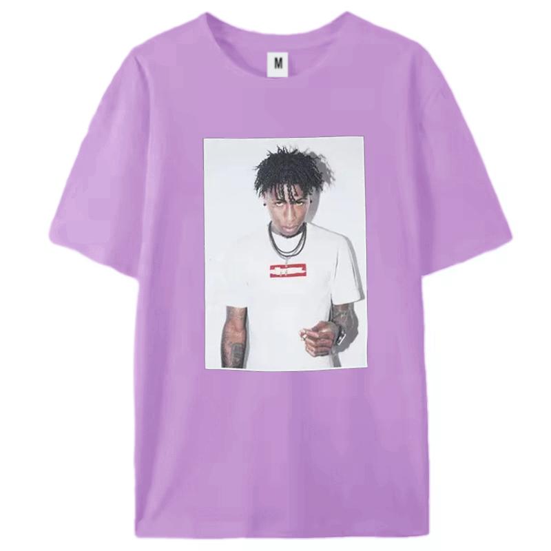 2025 Summer New Men's T-shirt American Alphabet Print Short Sleeve Loose Small and Popular Fashion Brand Couple High Street Top