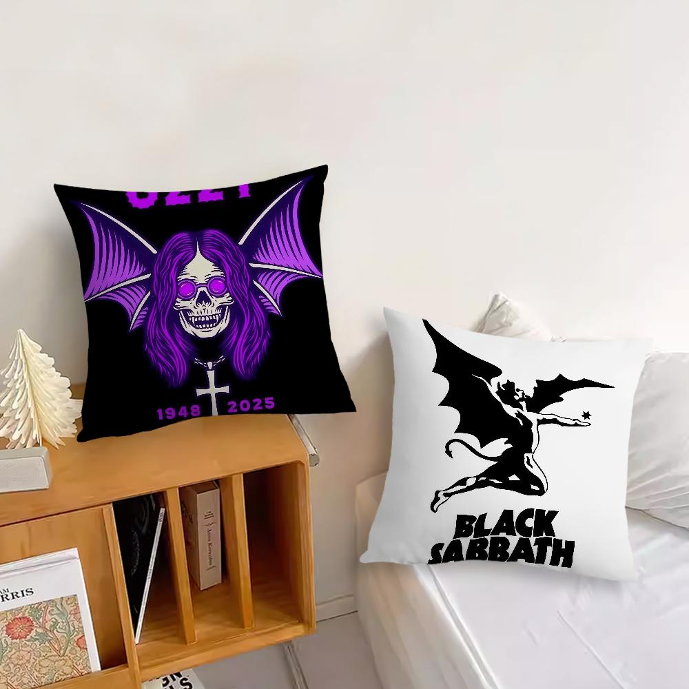 Band B-Black S-Sabbath Ozzy Kissenbezug Dekoration Zimmer Zuhause Sofa Wohnen Büro Auto Nordische Schlichtheit