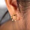 Retro Cute Frog Earring For Women Gold Silver Color Gothic Animal Pirecing Stud Earring Female Charm Jewelry Gift