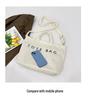 Women's 2025 Fashionable Corduroy Tote Bag with Letter Embroidery - Trendy Single Shoulder Handbag