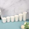 50pcs 270ml-700ml Double-Layer Disposable Coffee Cups White Paper Cup for Hot/Cold Water Milk Juice Tea for Party Picnic Travel