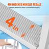 SucceBuy350lbs Dock Ladder Flip Up 4 Steps Pontoon Boat Ladder with Nonslip Mat Swimm Ladder for Ship/Lake/Pool/Marine Boarding