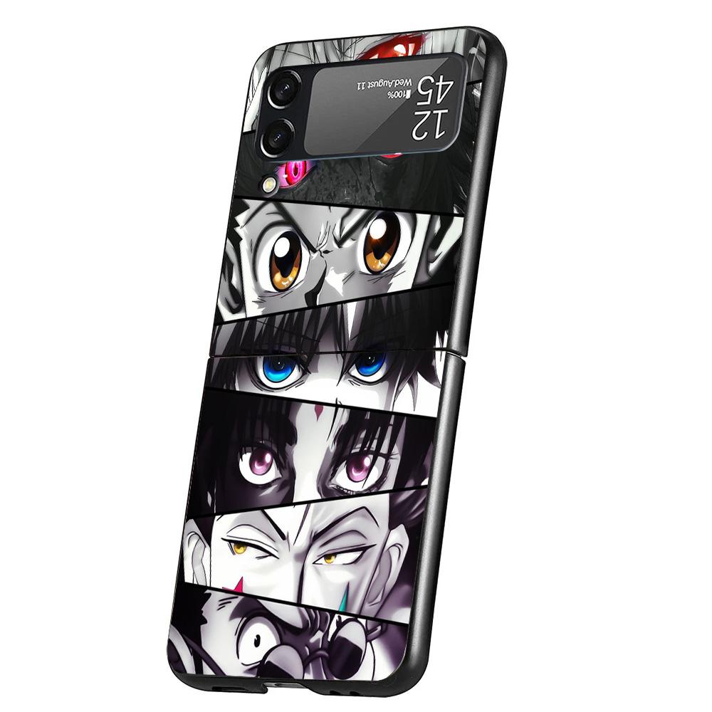 Hunter X Anime Cover Phone Case For Samsung Galaxy Z Flip 7 6 5 4 3 5G Flip7 Flip6 Flip5 Flip4 Flip3 Black Fundas Shell Galaxy Z